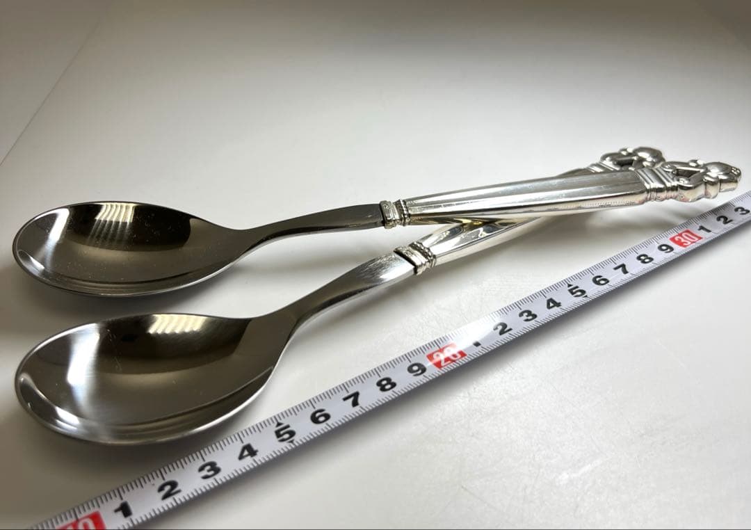 ジョージジェンセン　スプーン2本Sterling178g 東Y7-0917⭐︎2F