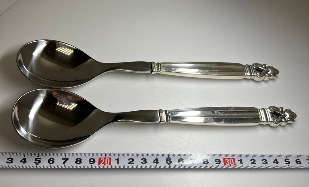 ジョージジェンセン　スプーン2本Sterling178g 東Y7-0917⭐︎2F