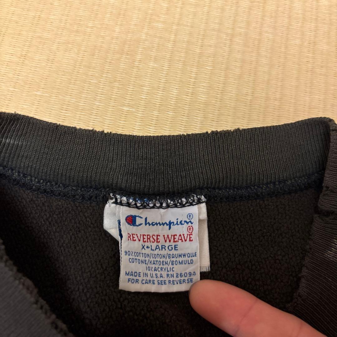Champion 90sリバースウィーブ 鬼フェード スウェット