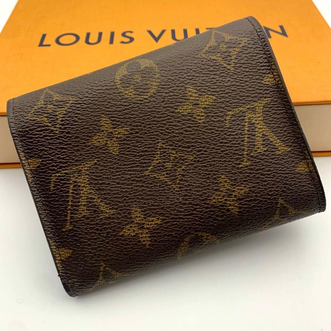 美品 ルイヴィトン ポルトフォイユ ヴィクトリーヌ 財布 小型 ミニ フューシャ