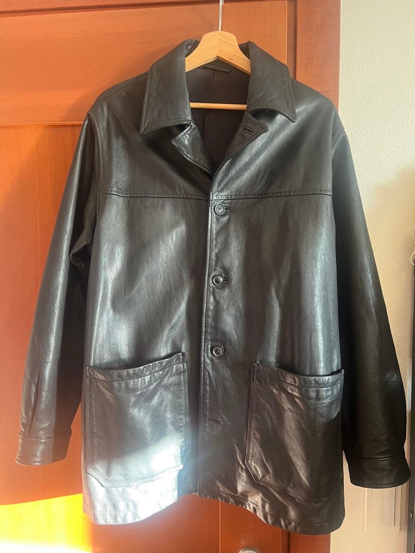 yoke 24ss Goat Leather Car Coat サイズ2