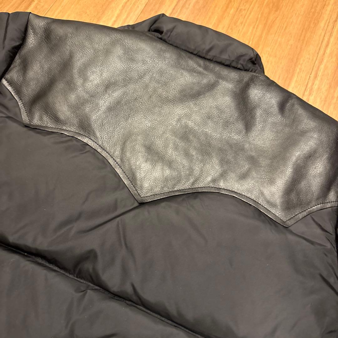 希少HbarC エイチバーシーブラック　レザー　ダウン　00's 未使用　M