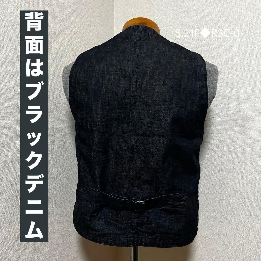 桃太郎ジーンズ　MOMOTARO JEANS ウォバッシュ　ストライプ　ベスト