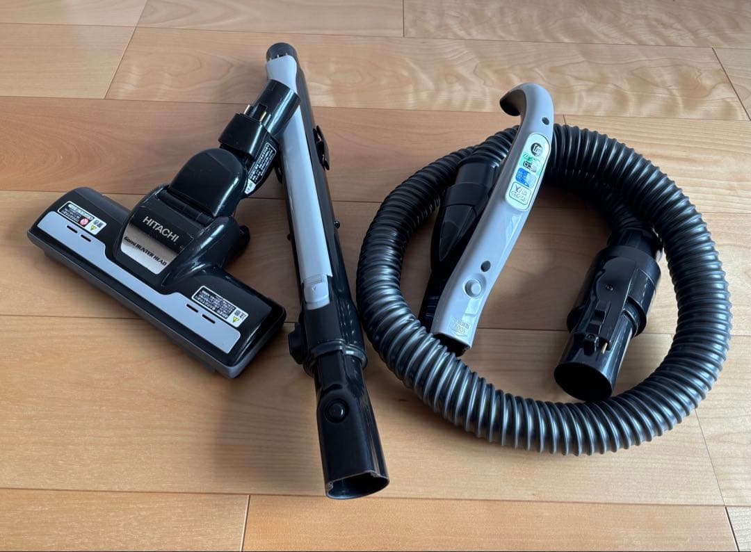 純正 HITACHI 日立 掃除機　ヘッドブラシ、ホース、延長パイプ
