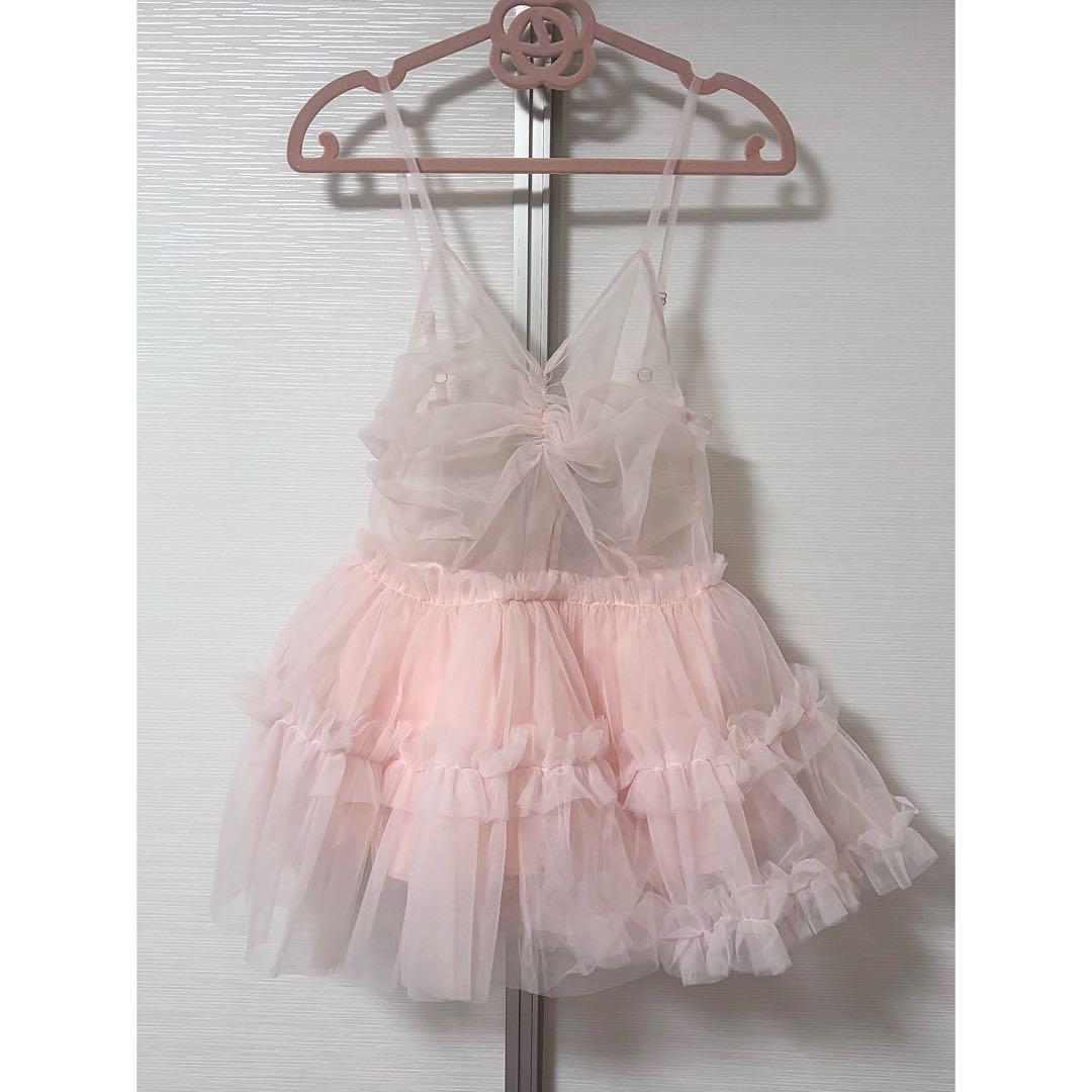 Treat Ürself バレリーナ チュール ペプラム トップス ピンク