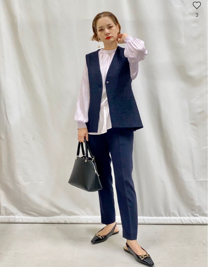 PLSTトリアセブレンドプレミアムジャケット上下セットネイビー