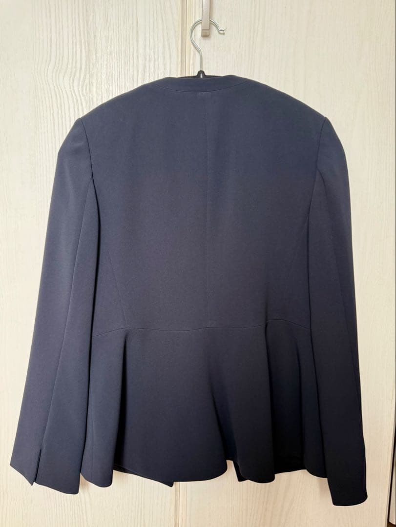 PLSTトリアセブレンドプレミアムジャケット上下セットネイビー