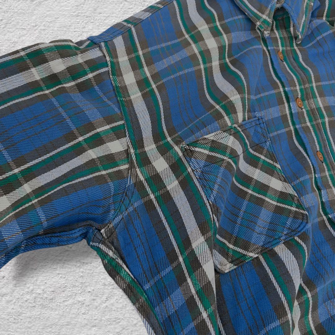 テレキャス太 BIGMACネルシャツヘビネルvintage80s古着オンブ