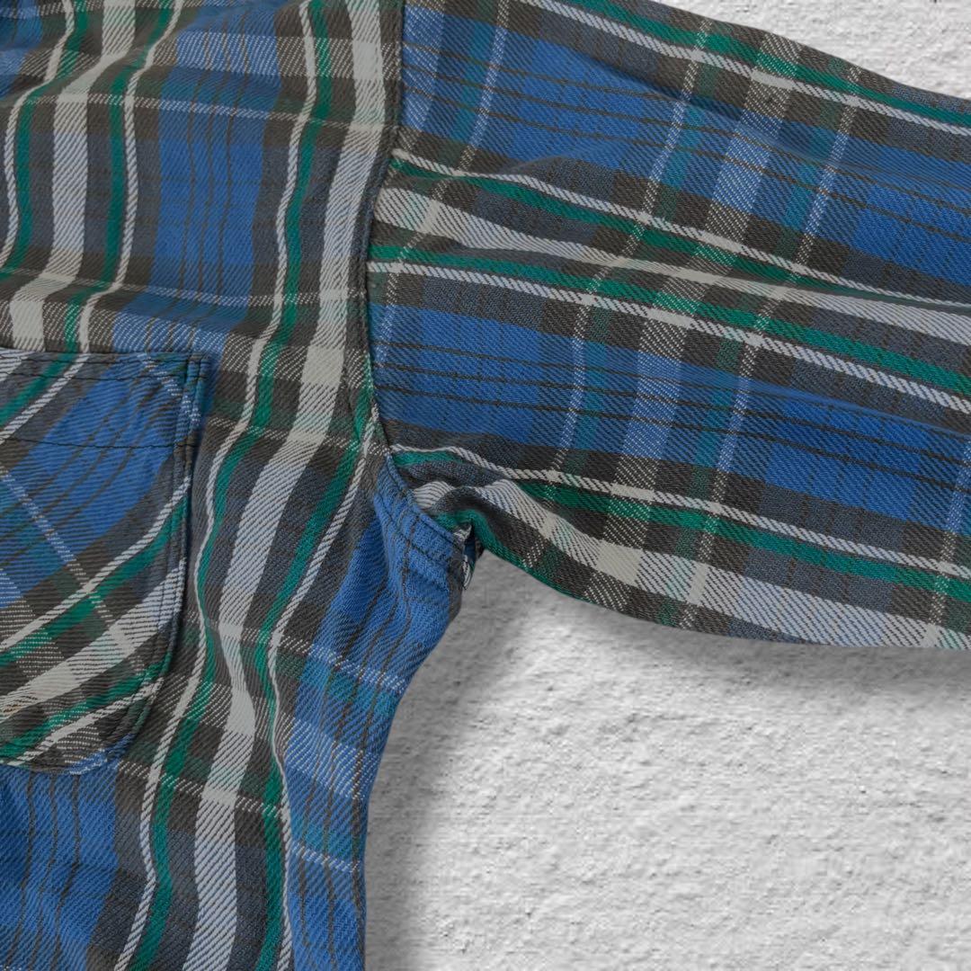 テレキャス太 BIGMACネルシャツヘビネルvintage80s古着オンブ