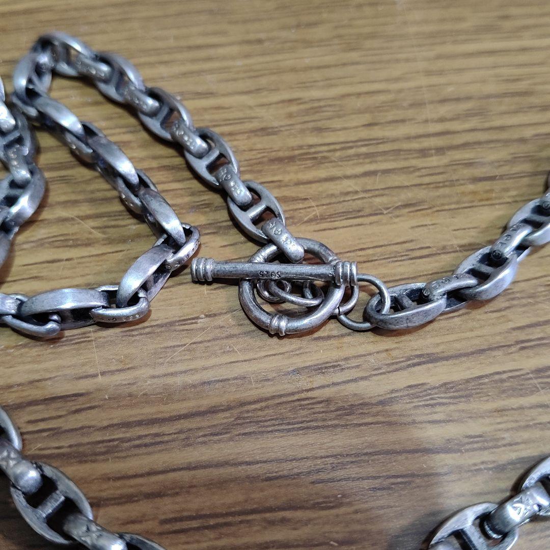 シルバー925 アンカーチェーン ネックレス ヴィンテージ メキシカン