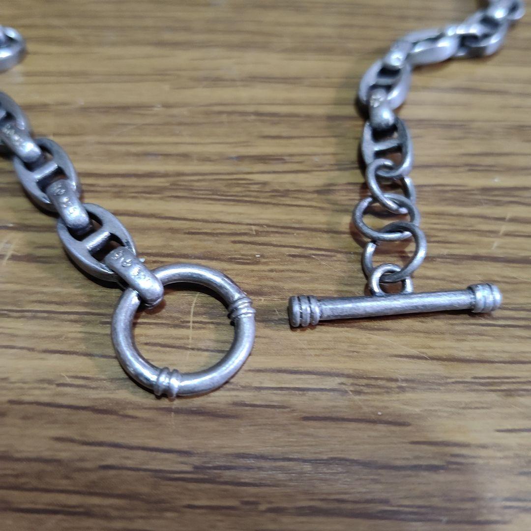 シルバー925 アンカーチェーン ネックレス ヴィンテージ メキシカン