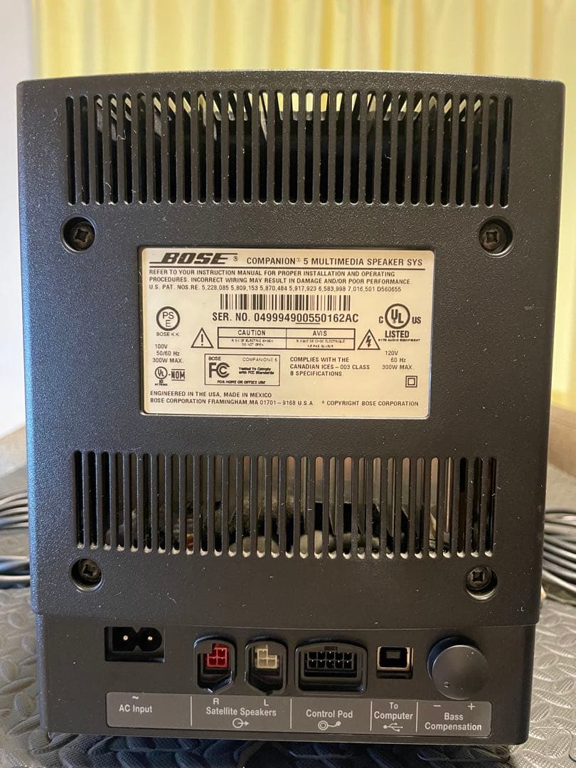 スピーカー・ウーファー BOSE Control Companion 5