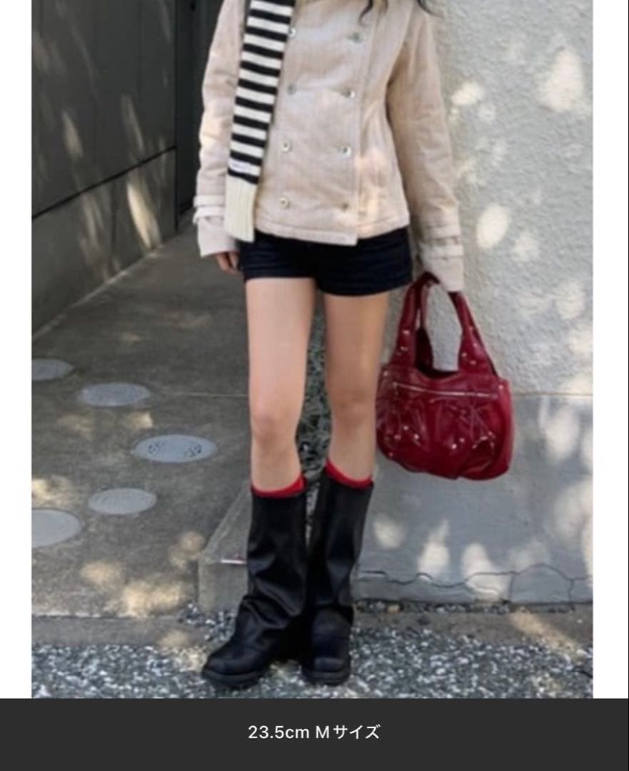 LAGUA GEM COVERED MIDDLE ブーツ　ブラック　M