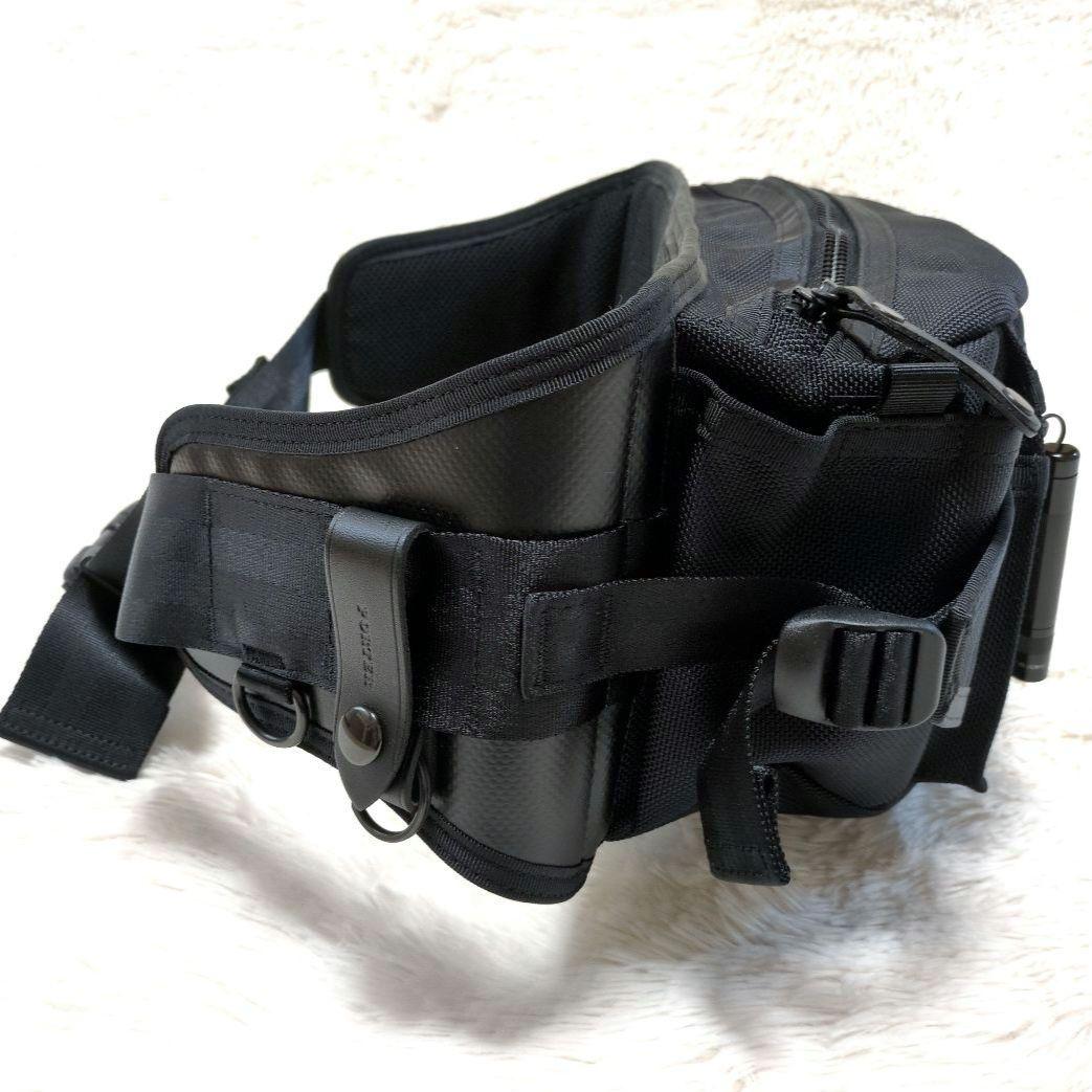 【新品同様】PORTER　HEAT　ウエストバッグ　L　マグライト付　現行モデル