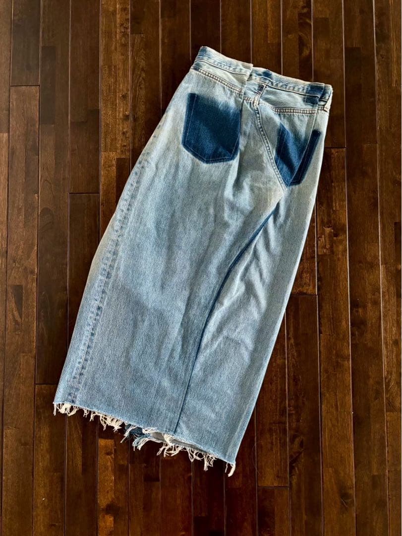 QUIITO キイト/25ss定価3.6万 リメイク デニムスカート 36 美品