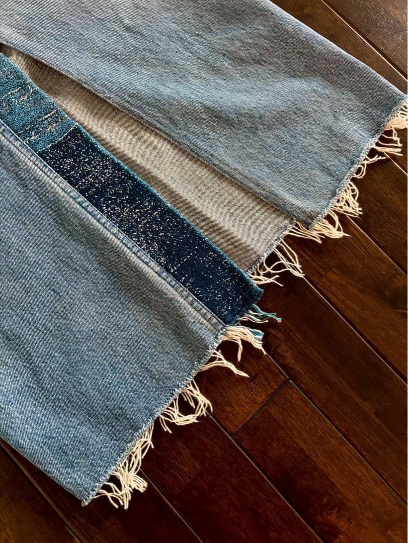 QUIITO キイト/25ss定価3.6万 リメイク デニムスカート 36 美品