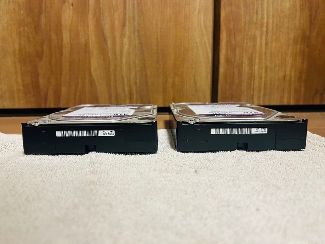 WD Purple 4TB HDD「WD40PURZ」2台セット