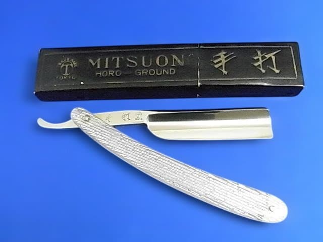 未使用 西洋剃刀 MITSUON 3000 手打ち モリブデン鋼