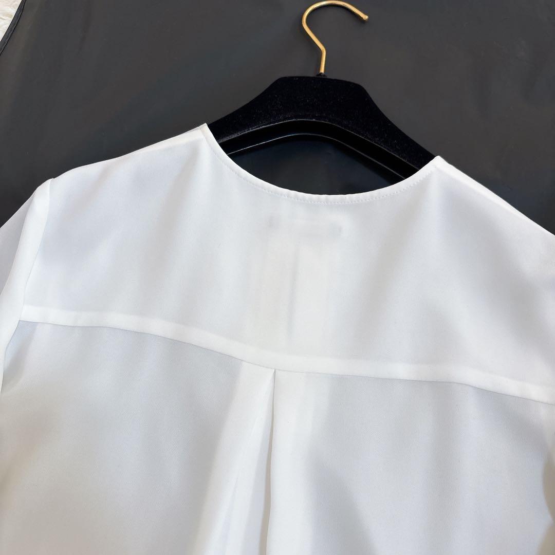 近年モデル☆theory luxe ウォッシャブル プルオーバー ブラウス