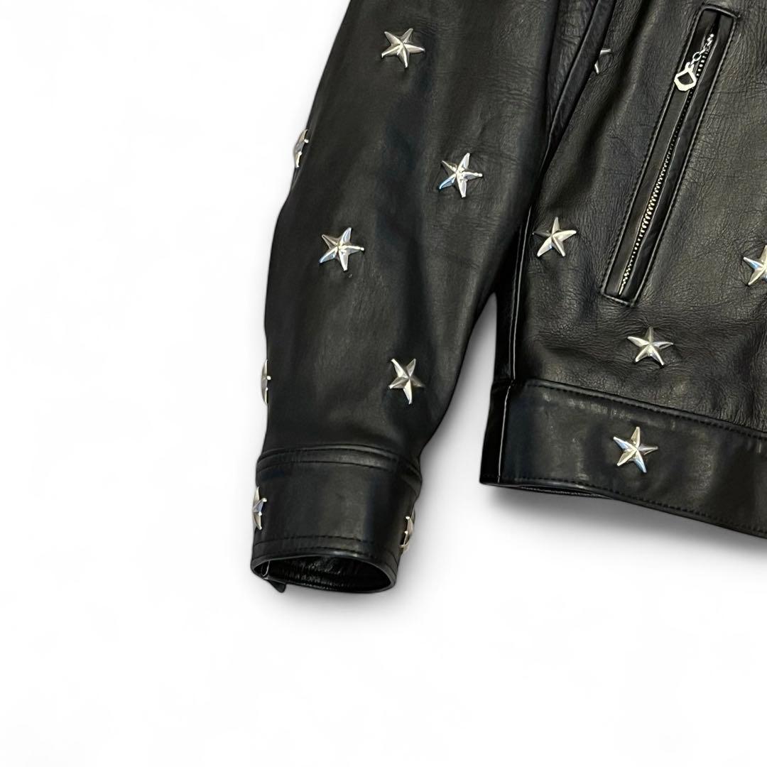 WACKO MARIA BMS限定 スタースタッズ シングルライダースジャケット