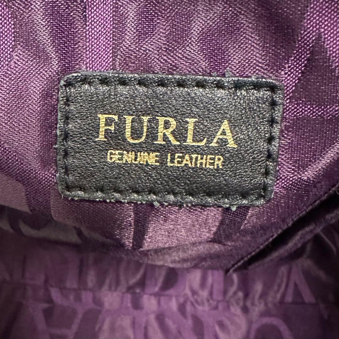 希少 フルラ トートバッグ クロコ型押し エキゾチック レザー A4 大容量