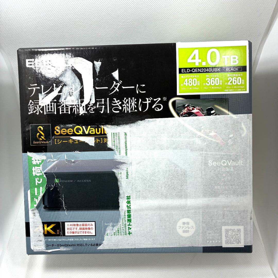 【新品未使用】エレコム 外付けSSD ELD-QEN2040UBK 4TB