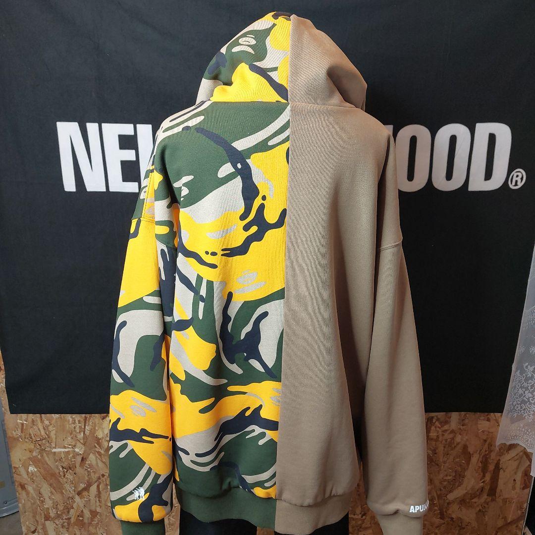 美品 Ape カモフラージュ マウンテンパーカー リバーシブル