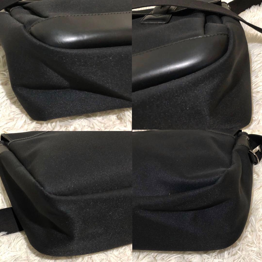 未使用☆ハンティングワールド ショルダーバッグ メッセンジャーバッグ ブラック