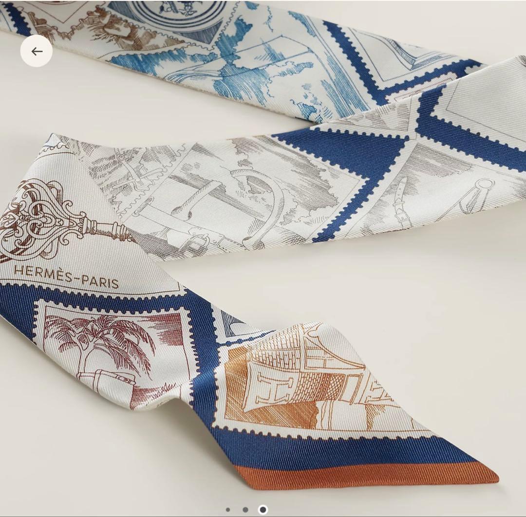 エルメス　ツイリーTwilly 《フォーブルの切手愛好家》【新品未使用品】