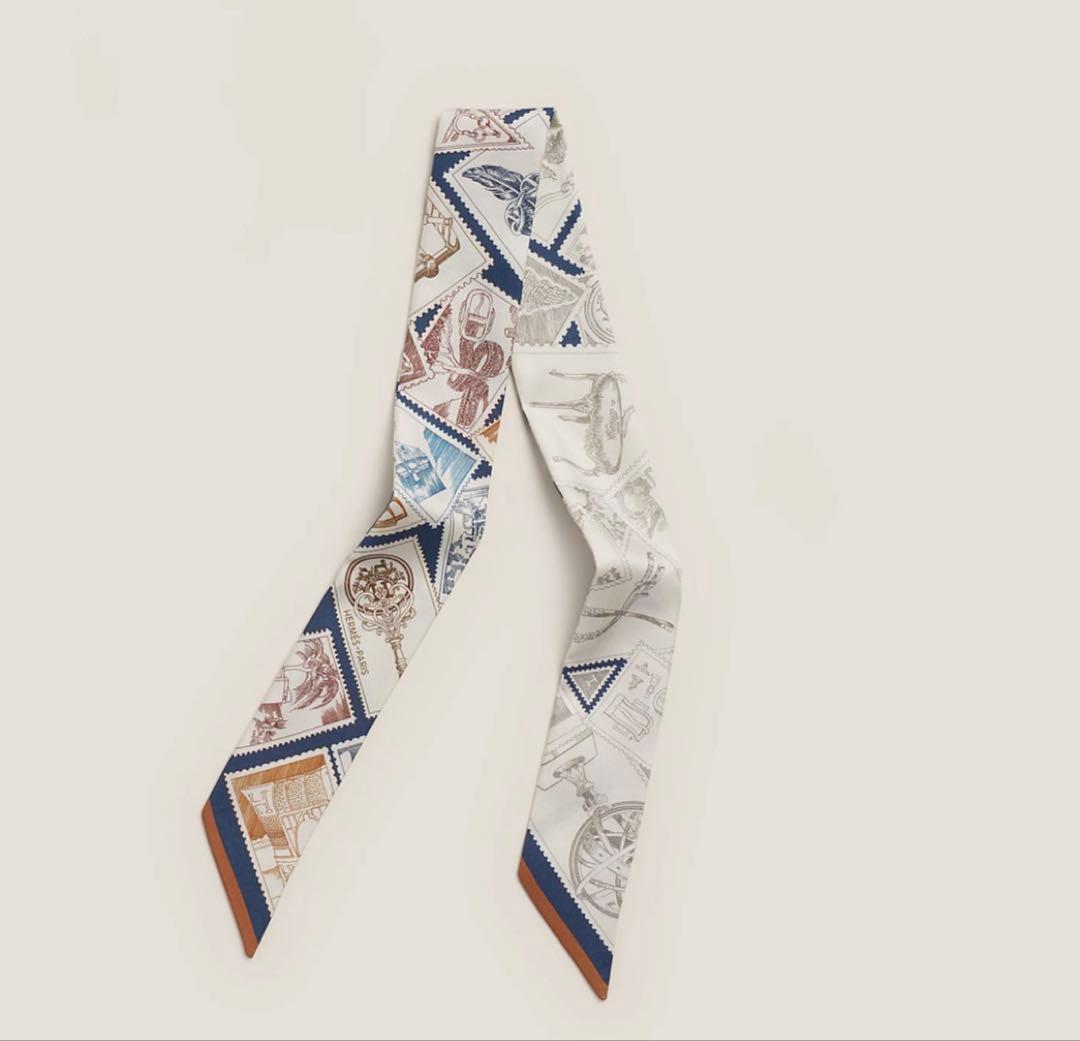 エルメス　ツイリーTwilly 《フォーブルの切手愛好家》【新品未使用品】