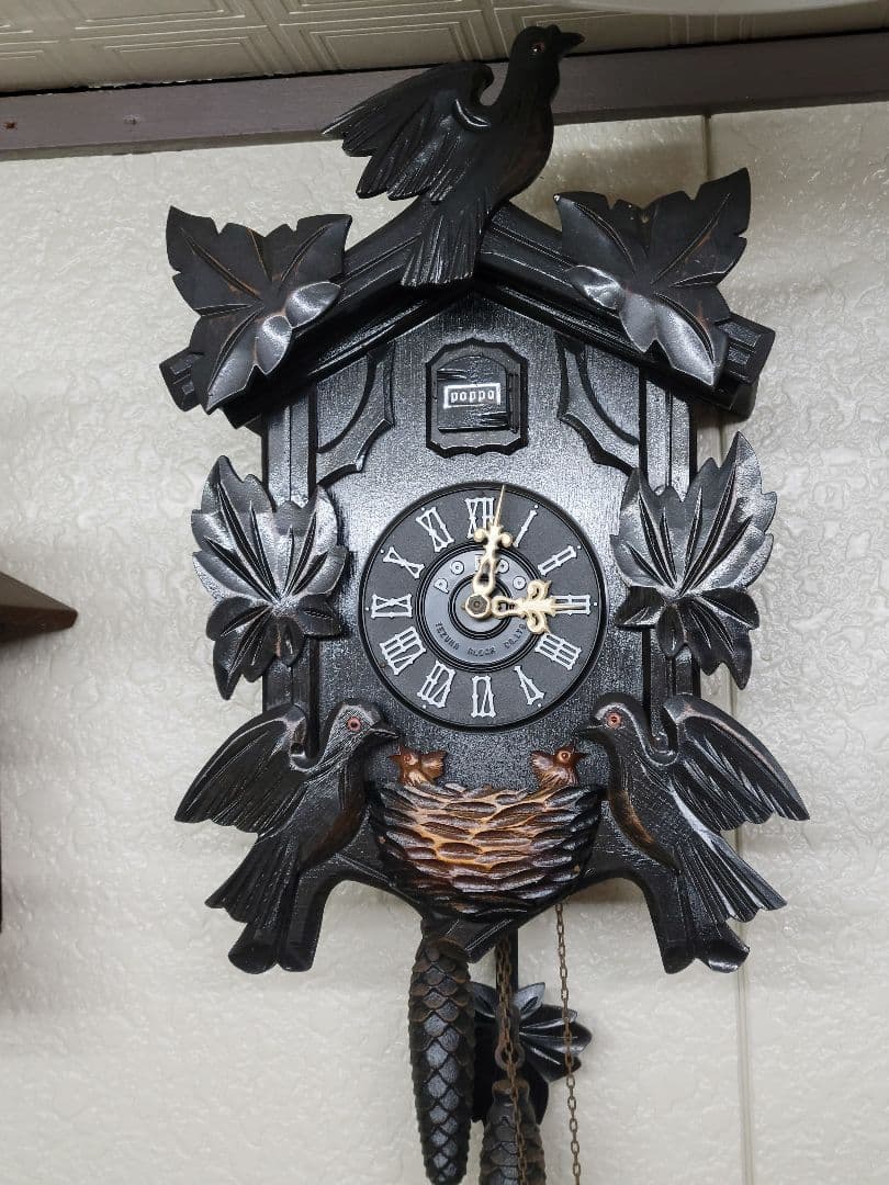 ケ*ン様 希少　ヴィンテージ　Tezuka Poppo #143 重錘式　鳩時計