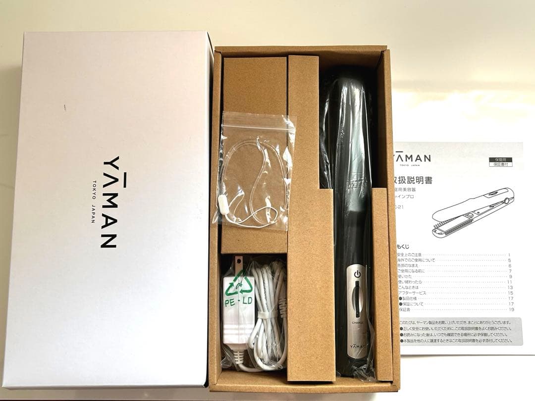 新品 YA-MAN ヤーマン シャインプロ HC-21 ブラック 超音波アイロン