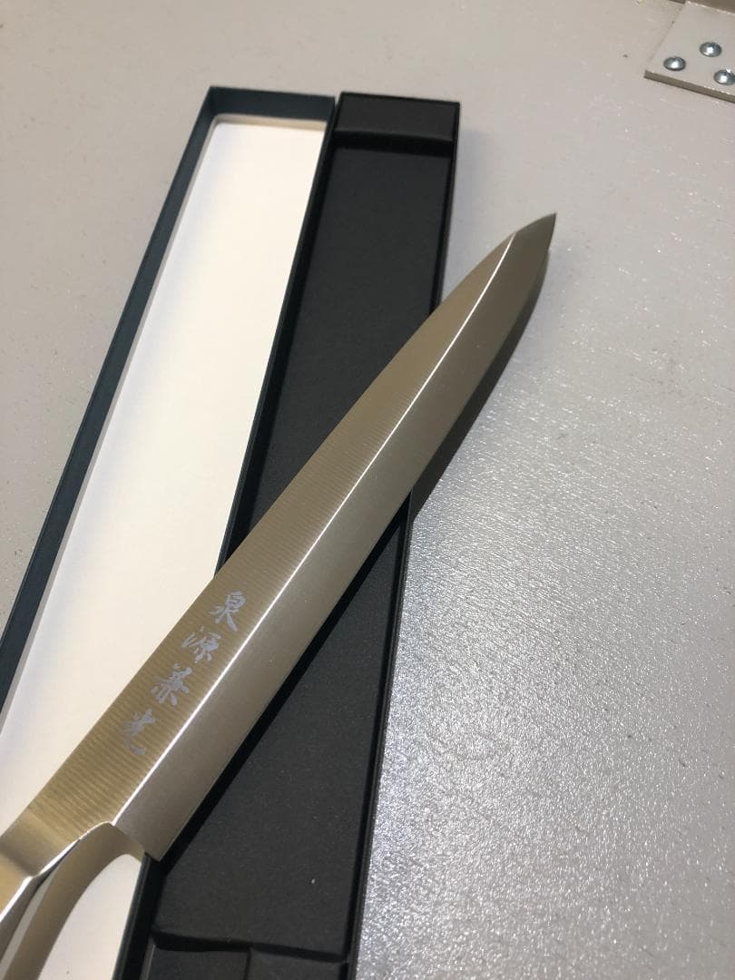 TAKE　泉源兼光　刺身包丁　240mm　オールステンレス　片刃　包丁