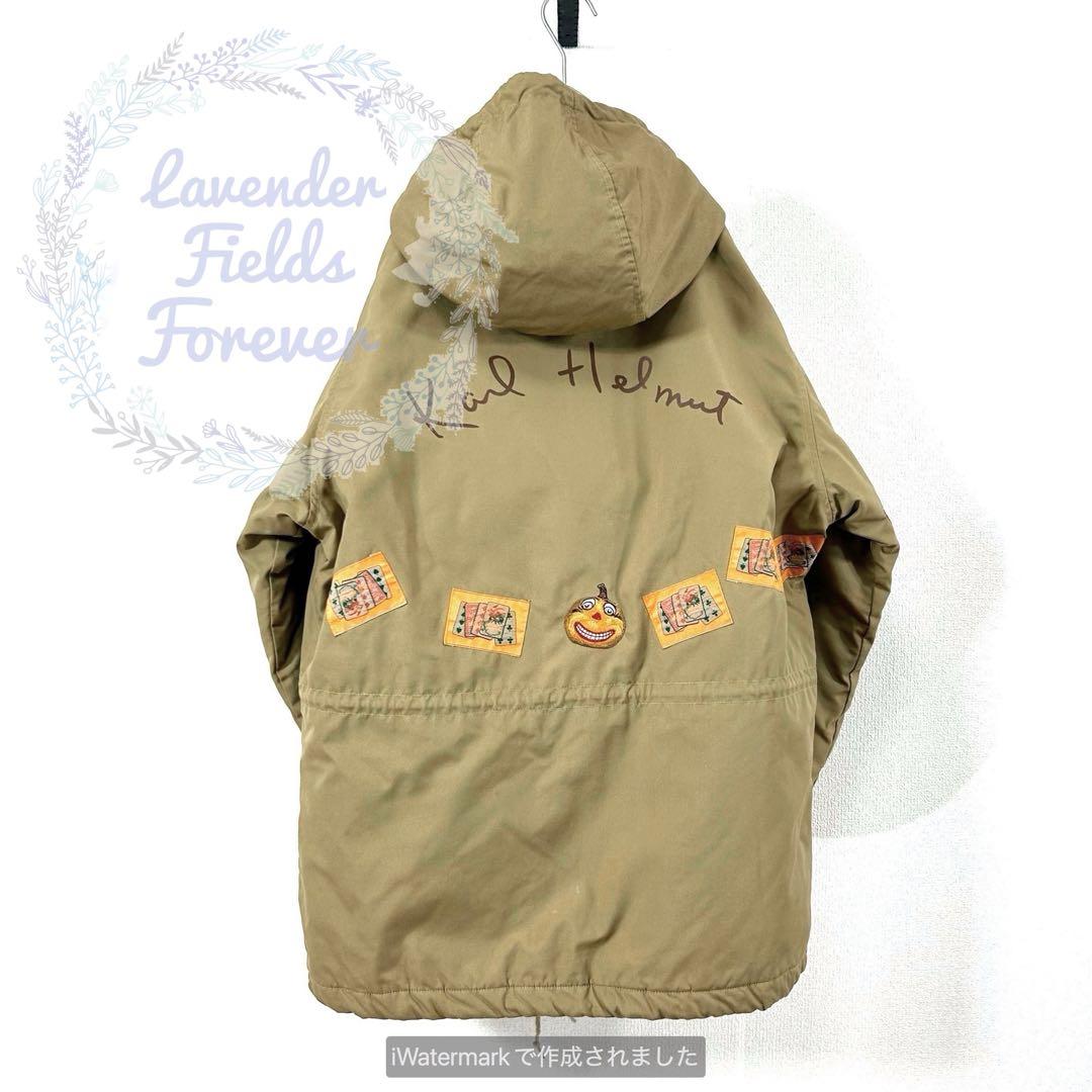 カールヘルムショートコートK83ピンクハウス90s刺繍ワッペンロゴ日本製古着