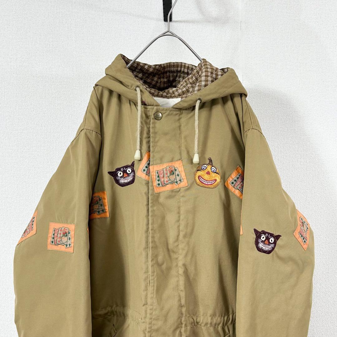 カールヘルムショートコートK83ピンクハウス90s刺繍ワッペンロゴ日本製古着