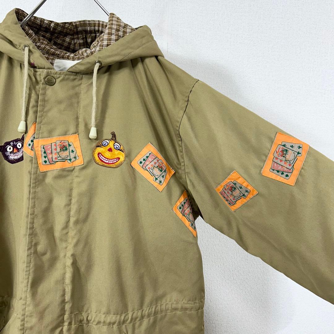 カールヘルムショートコートK83ピンクハウス90s刺繍ワッペンロゴ日本製古着