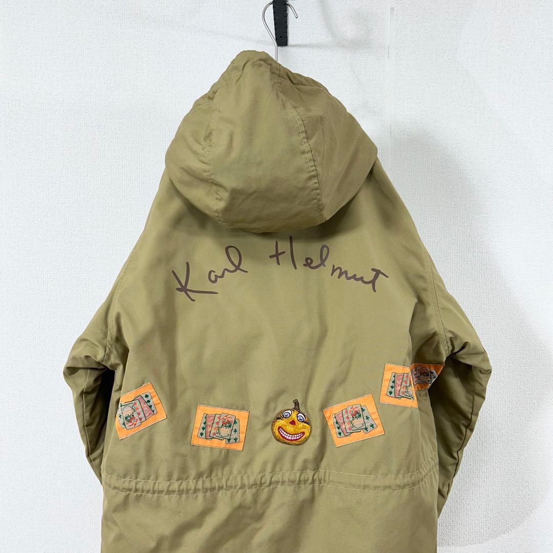 カールヘルムショートコートK83ピンクハウス90s刺繍ワッペンロゴ日本製古着