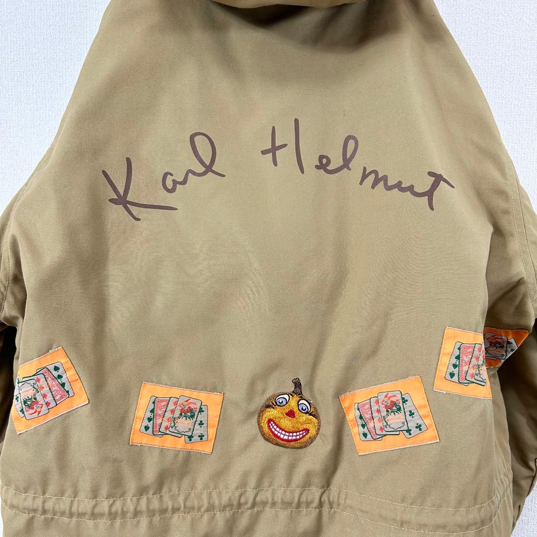 カールヘルムショートコートK83ピンクハウス90s刺繍ワッペンロゴ日本製古着