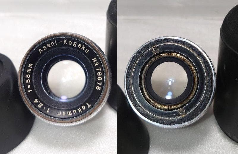 希少超美★Pentax Takumar 58mm F2.4 M37 M42変換付