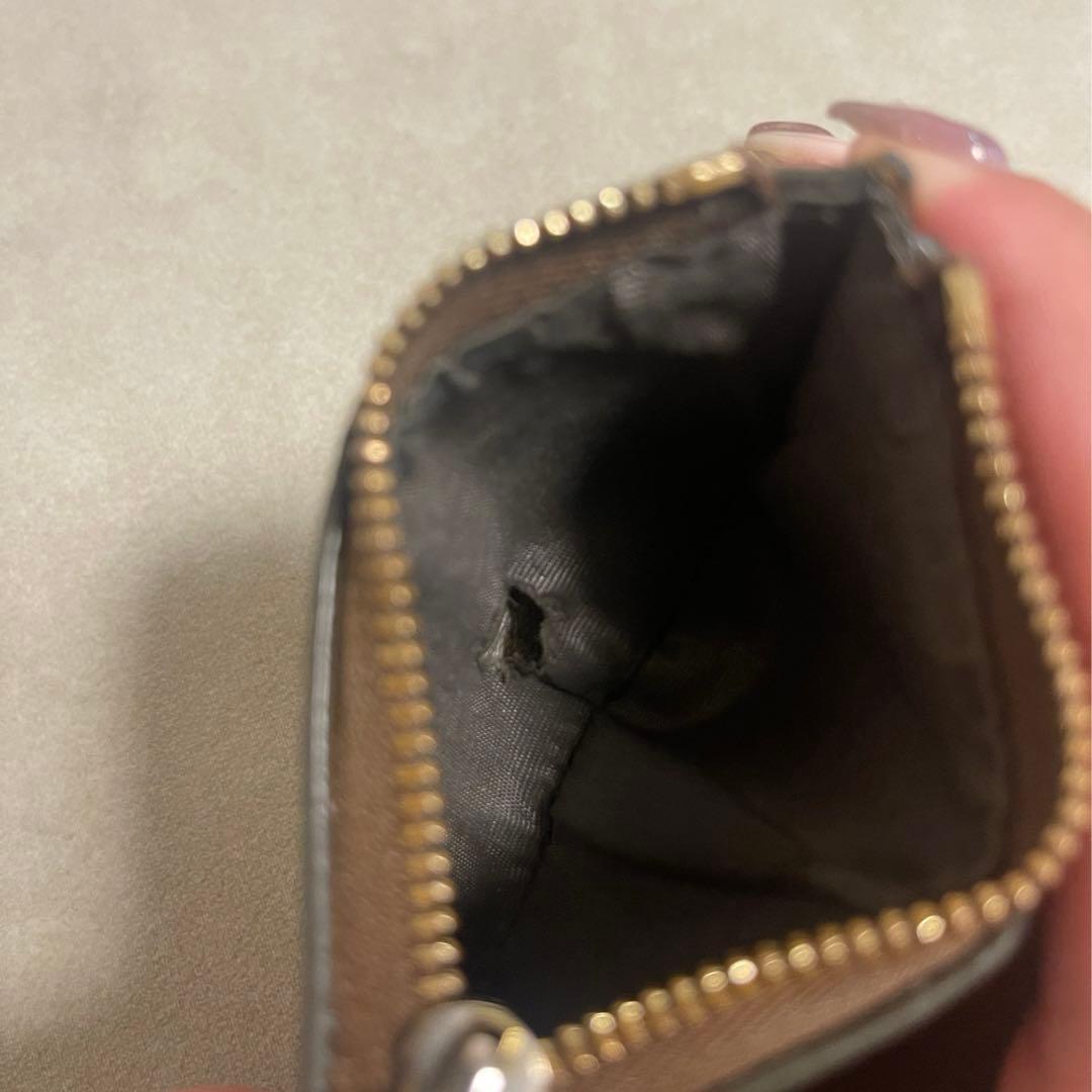 マルジェラ　三つ折り　財布　ブラウン