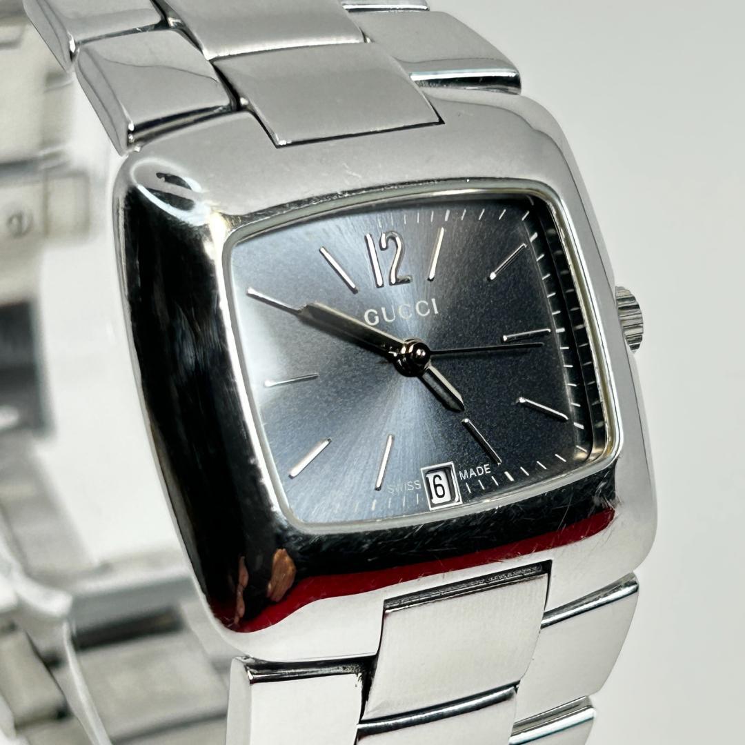 【新品電池】GUCCI グッチ 8500L グレー文字盤 腕時計 レディース