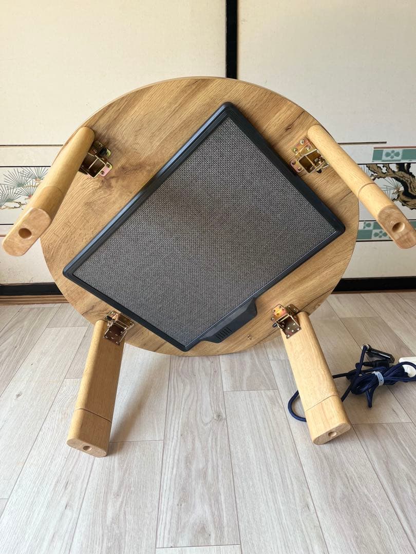 ぼん家具 円形こたつ ナチュラルウッド