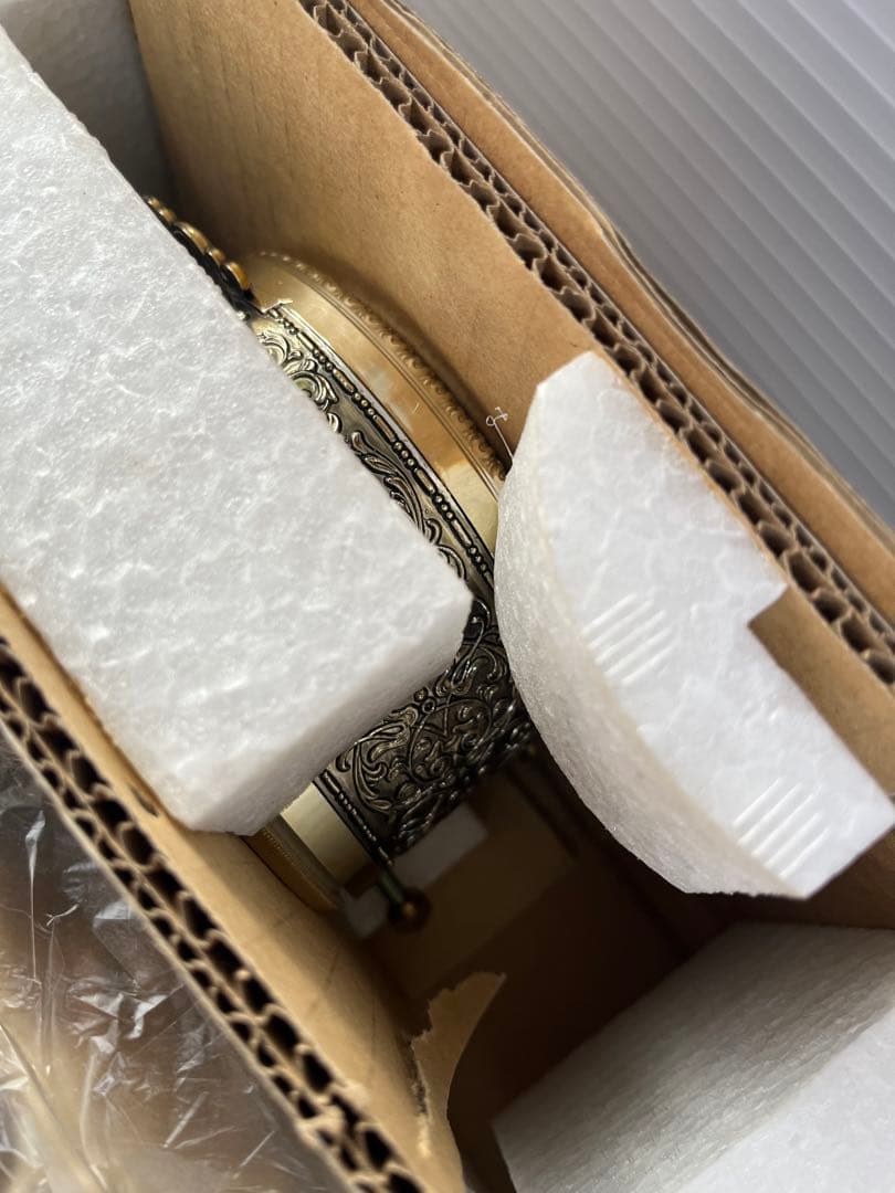 CITIZEN シチズン 振り子時計 新平和の女神 金色イブシ仕上