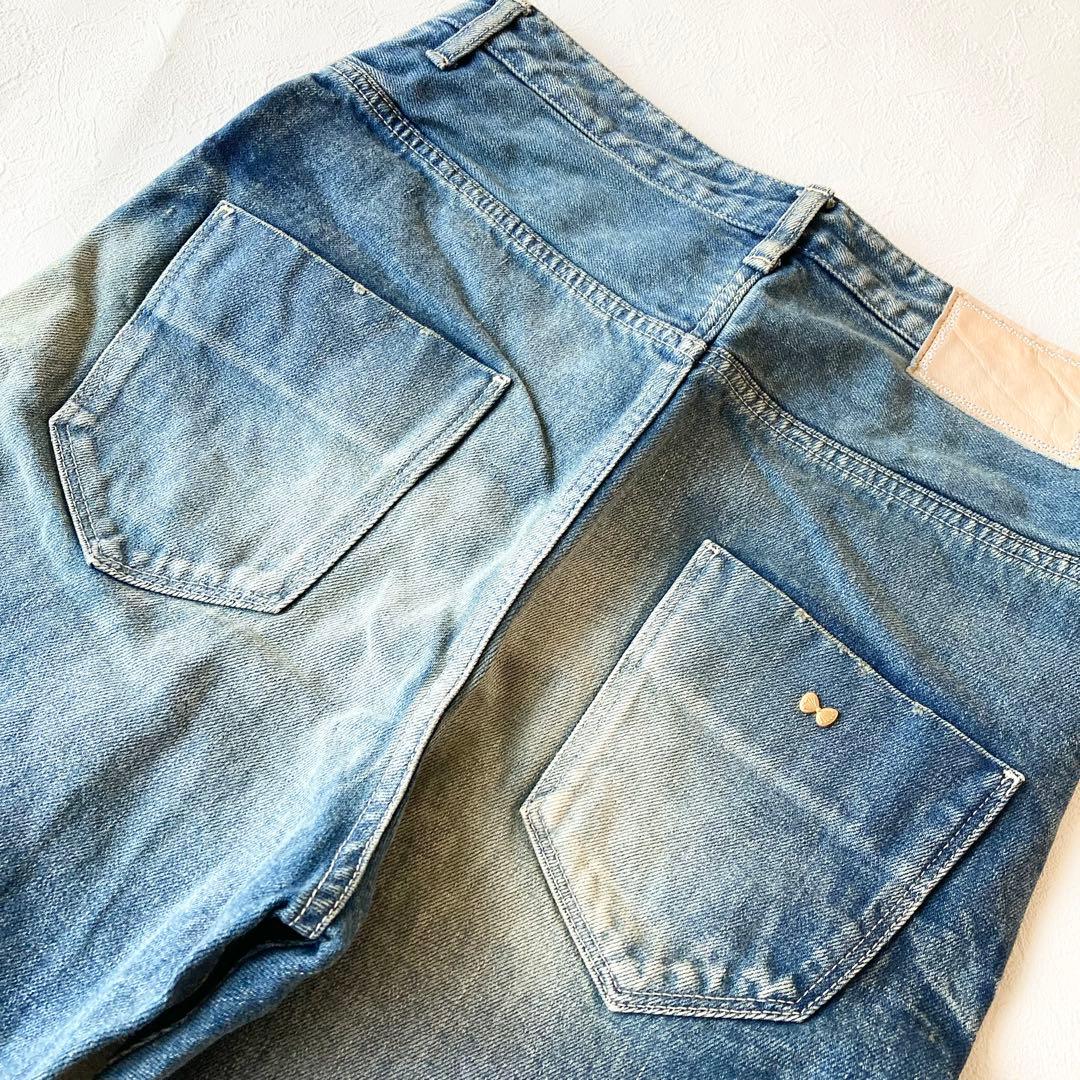 mina perhonen ミナペルホネン　always テーパードデニム　34