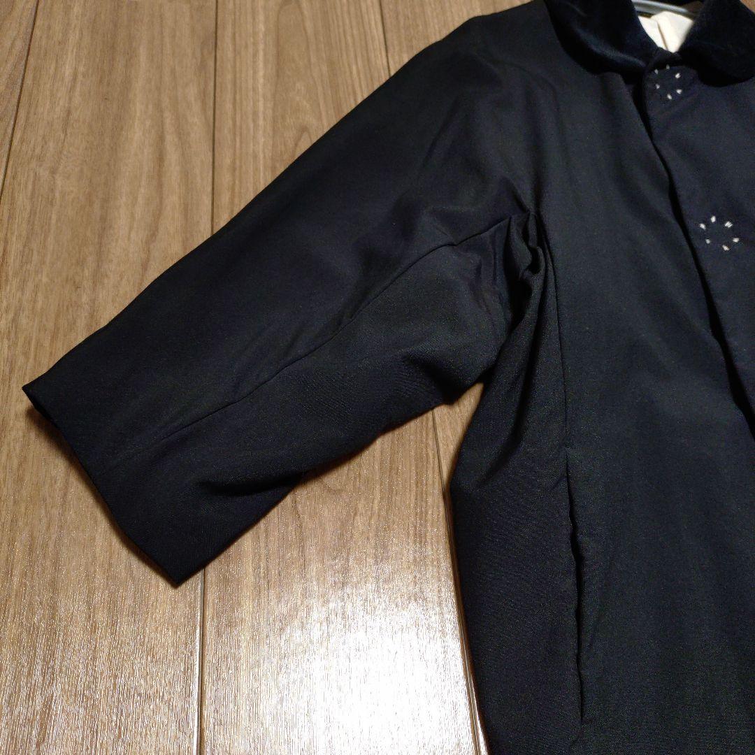 【美品】コムデギャルソン　コート　ビッグスナップボタン　ブラック