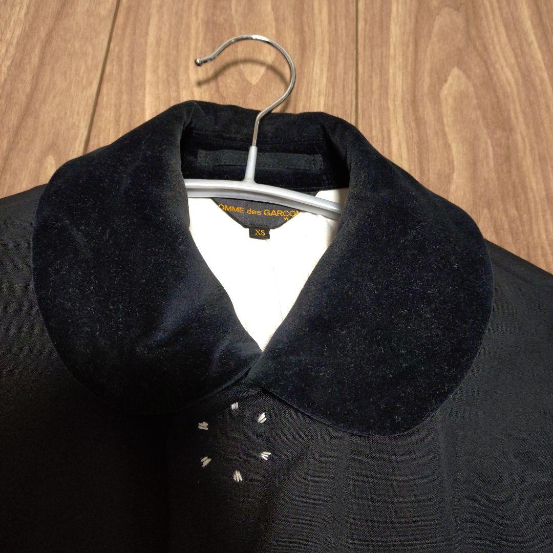 【美品】コムデギャルソン　コート　ビッグスナップボタン　ブラック