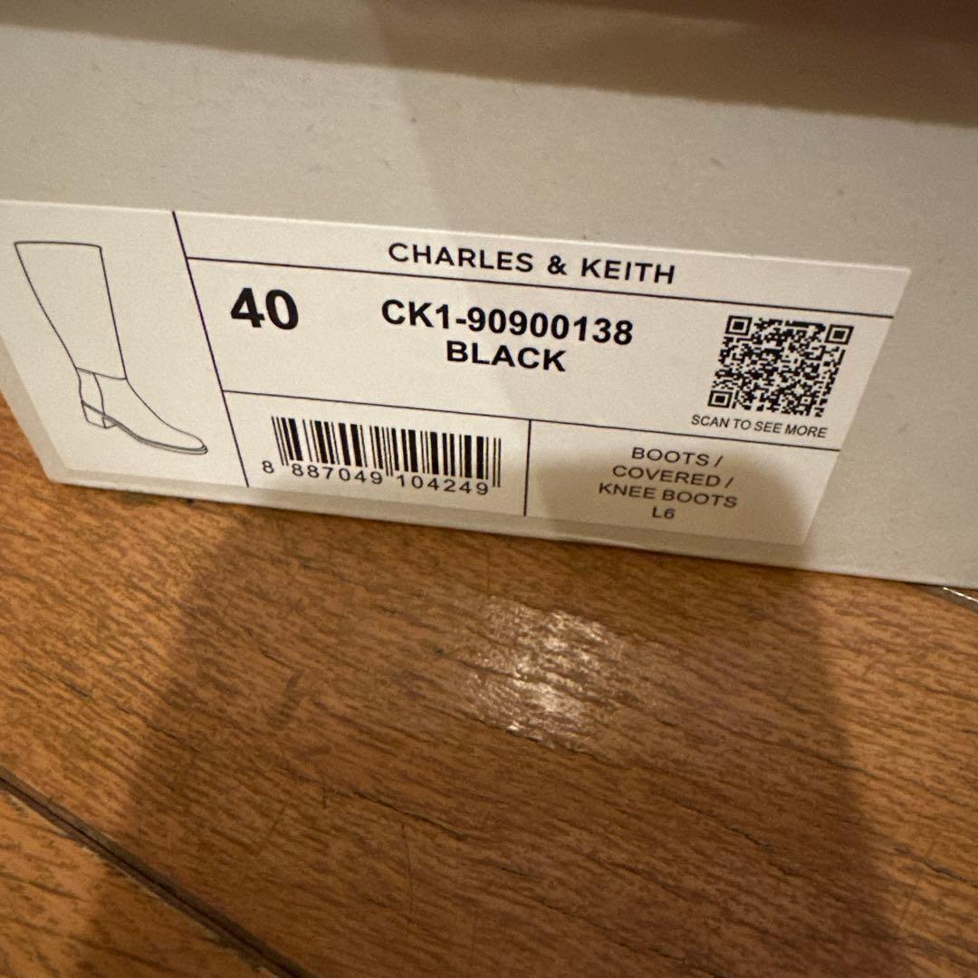CHARLES & KEITH ブラックロングブーツ