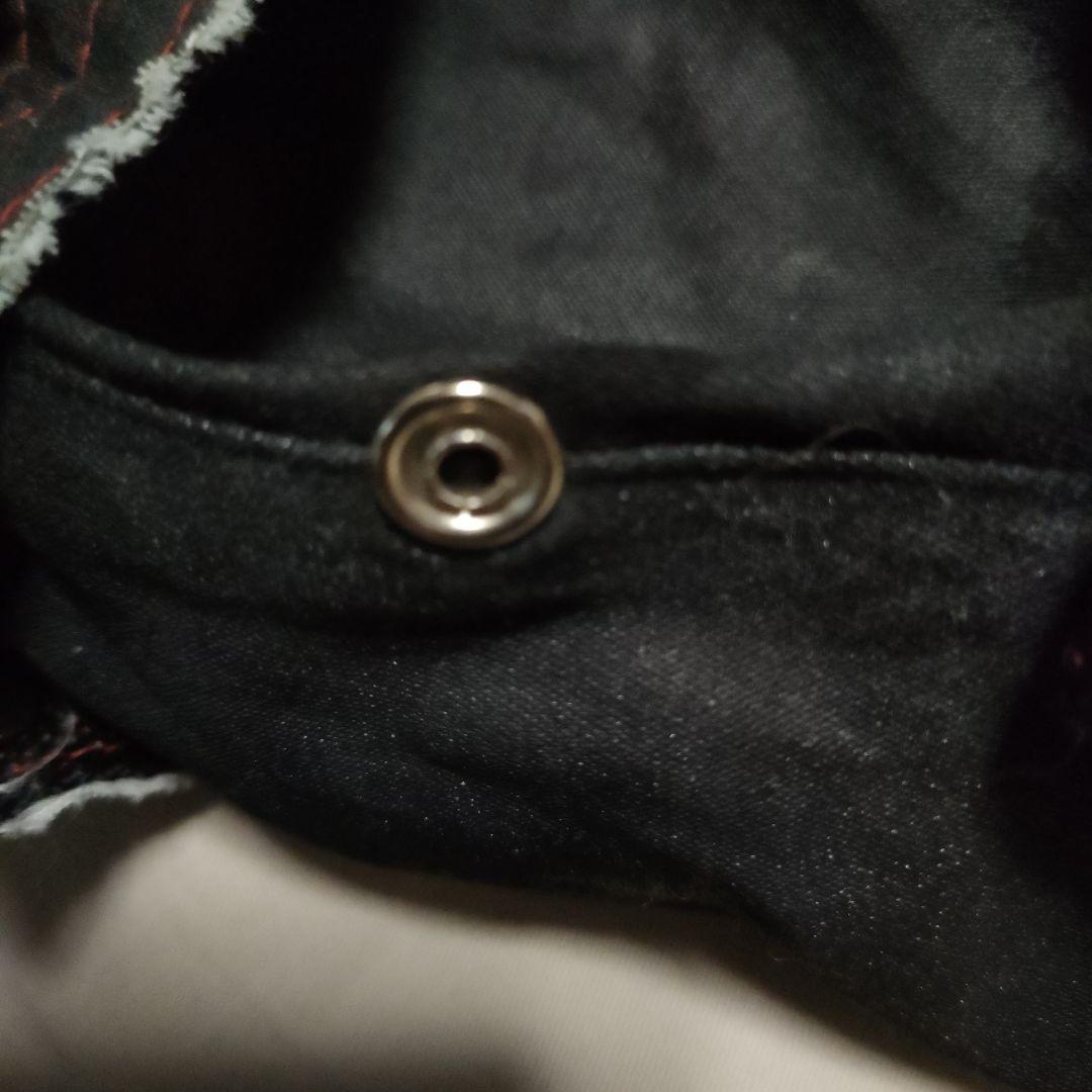 h.NAOTO ダメージベルト付き 黒 ハーフ パンツ 拘束 紐