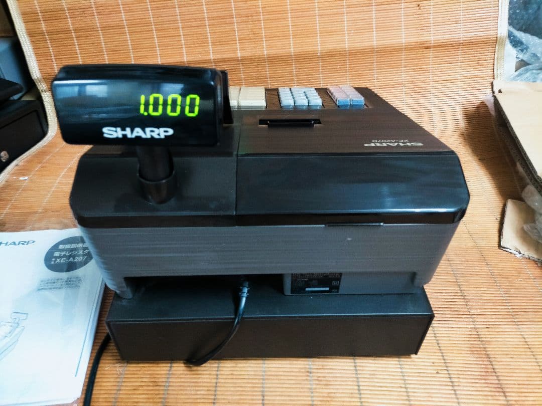 シャープレジスター　XE-A207　PC連携売上管理設定無料　277888