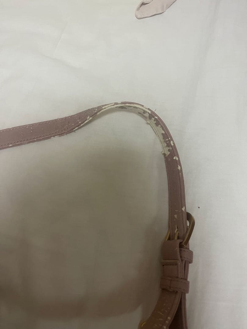 ピンク ギャザー付きハンドバッグ miumiu